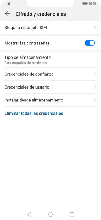 Pulsa Bloqueo de tarjeta SIM. Pulsa Bloqueo de tarjeta SIM.