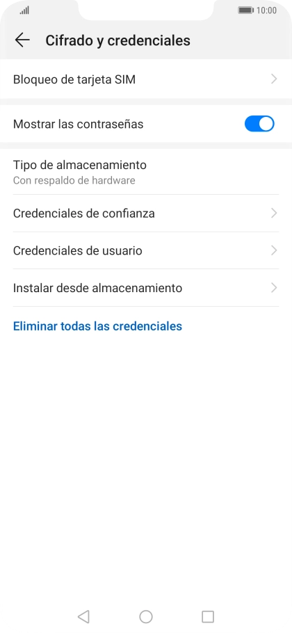 Pulsa Bloqueo de tarjeta SIM. Pulsa Bloqueo de tarjeta SIM.