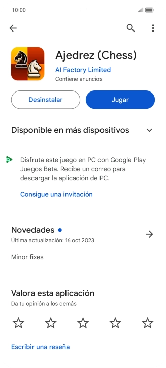 Pulsa Desinstalar. Pulsa Desinstalar.