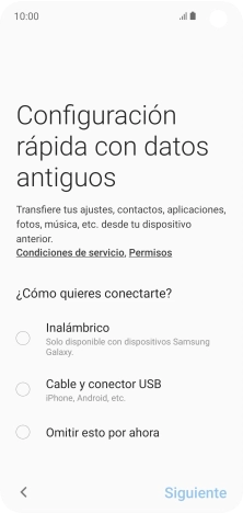 Puedes transferir el contenido de otro teléfono cuando activas tu teléfono por primera vez y cuando lo has restablecido. Cuando aparezca en la pantalla del teléfono esta imagen, ya está listo para la transmisión del contenido del otro teléfono. Puedes transferir el contenido de otro teléfono cuando activas tu teléfono por primera vez y cuando lo has restablecido. Cuando aparezca en la pantalla del teléfono esta imagen, ya está listo para la transmisión del contenido del otro teléfono.