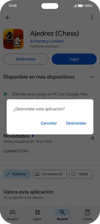Pulsa Desinstalar. Pulsa Desinstalar.