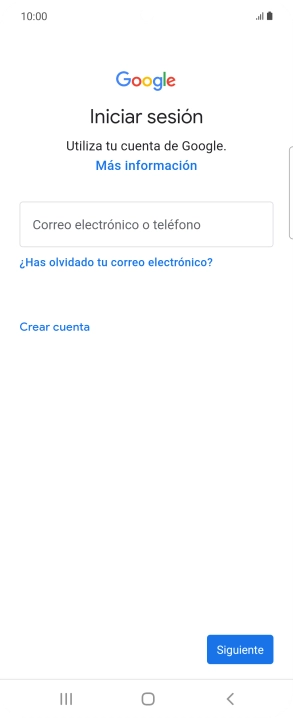 Si no tienes una cuenta de Google, pulsa Crear cuenta y sigue las indicaciones de la pantalla para ver cómo crear una cuenta nueva. Si no tienes una cuenta de Google, pulsa Crear cuenta y sigue las indicaciones de la pantalla para ver cómo crear una cuenta nueva.