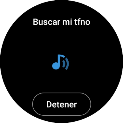 Pulsa Detener cuando hayas encontrado el teléfono. Pulsa Detener cuando hayas encontrado el teléfono.