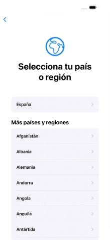 Pulsa el país o el área deseados. Pulsa el país o el área deseados.