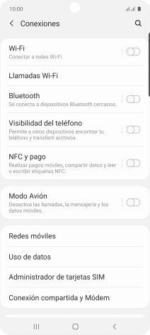 Pulsa Redes móviles. Pulsa Redes móviles.