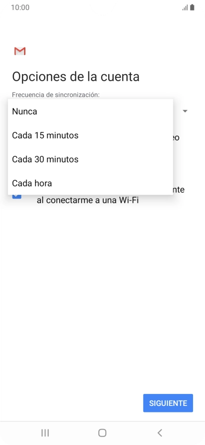 Pulsa el ajuste deseado. Pulsa el ajuste deseado.