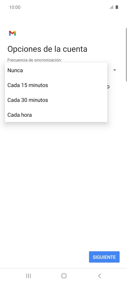 Pulsa el ajuste deseado.