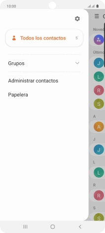 Pulsa Administrar contactos. Pulsa Administrar contactos.