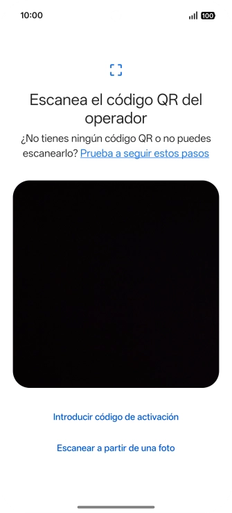 Coloca el código QR dentro del marco de la cámara del teléfono para escanearlo. Coloca el código QR dentro del marco de la cámara del teléfono para escanearlo.