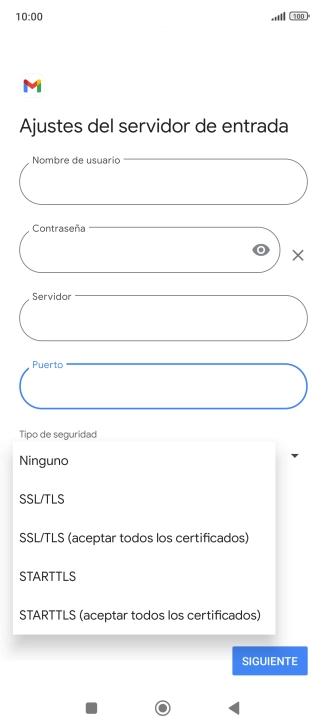Pulsa SSL/TLS.