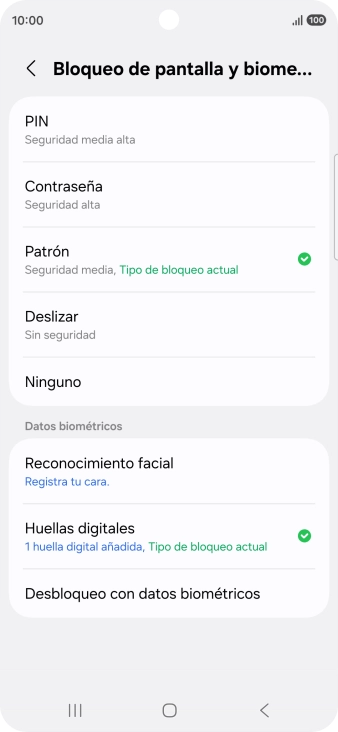 Pulsa Ninguno.