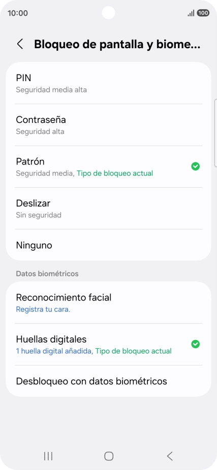 Pulsa Ninguno.