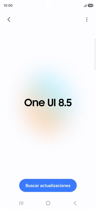 Pulsa Buscar actualizaciones. Si hay una versión de software nueva disponible, aparecerá ahora en la pantalla. Sigue las indicaciones de la pantalla para actualizar el software del teléfono.