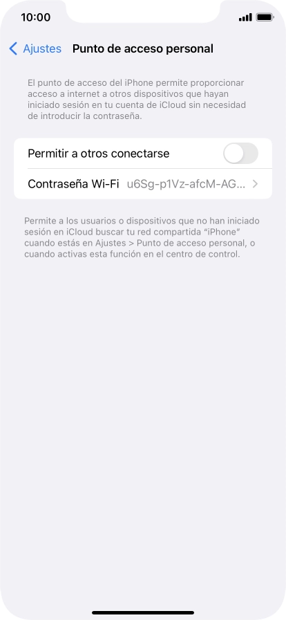 Pulsa Contraseña Wi-Fi e introduce una contraseña. Pulsa Contraseña Wi-Fi e introduce una contraseña.