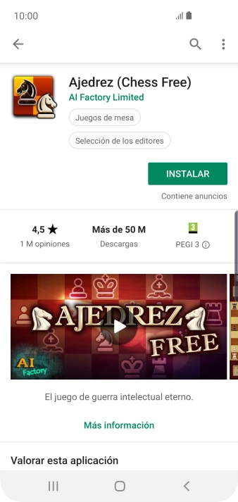 Pulsa INSTALAR y sigue las indicaciones de la pantalla para instalar la app. Pulsa INSTALAR y sigue las indicaciones de la pantalla para instalar la app.