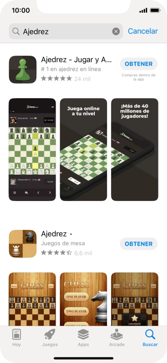 Pulsa la app deseada. Pulsa la app deseada.