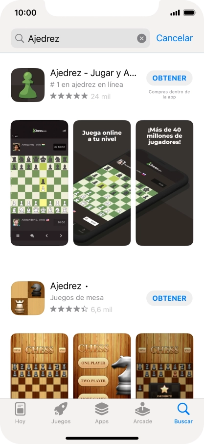 Pulsa la app deseada. Pulsa la app deseada.