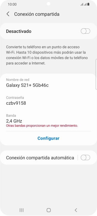 Pulsa Configurar. Pulsa Configurar.