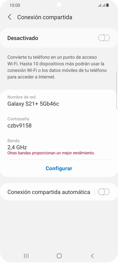 Pulsa Configurar. Pulsa Configurar.
