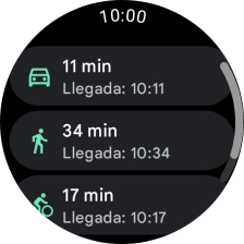 Pulsa el medio de transporte deseado. Pulsa el medio de transporte deseado.