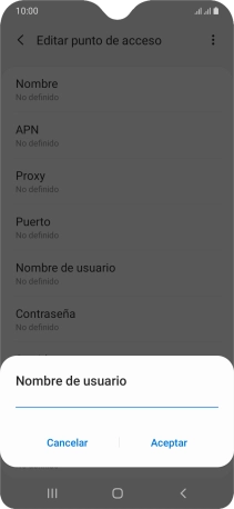 Introduce wap@wap y pulsa Aceptar.