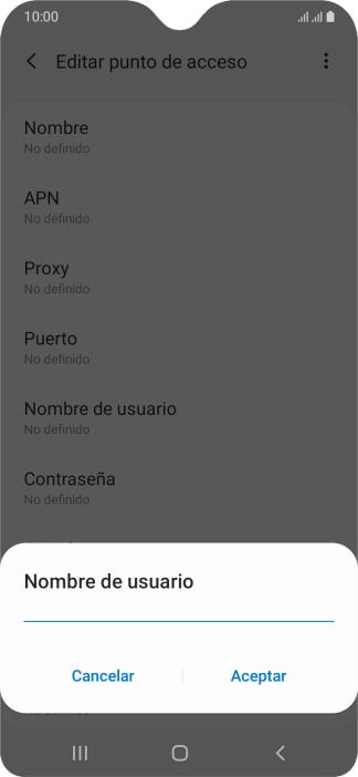 Introduce wap@wap y pulsa Aceptar.