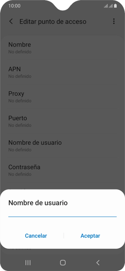 Introduce wap@wap y pulsa Aceptar.