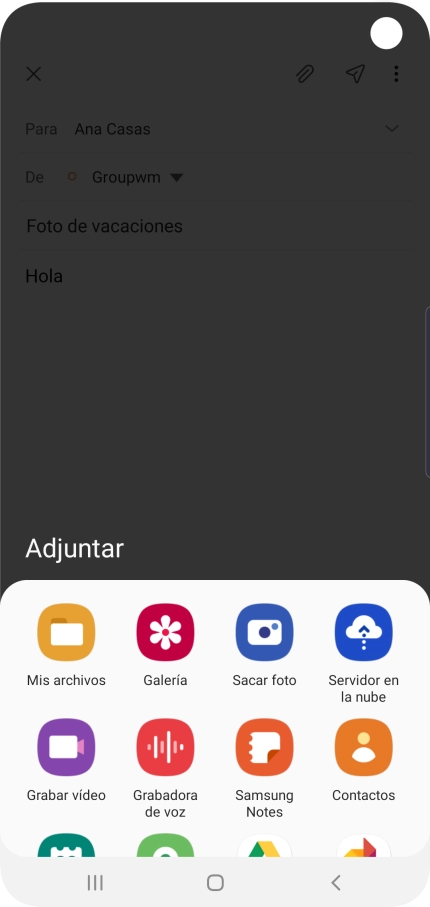 Pulsa Mis archivos y desplázate a la carpeta deseada.