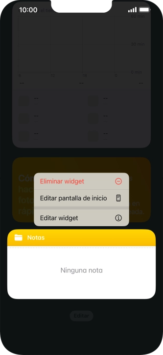 Pulsa Eliminar widget. Pulsa Eliminar widget.