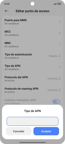 Introduce default y pulsa Aceptar. Introduce default y pulsa Aceptar.