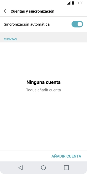 Pulsa AÑADIR CUENTA. Pulsa AÑADIR CUENTA.