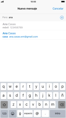 Pulsa el contacto deseado. Pulsa el contacto deseado.