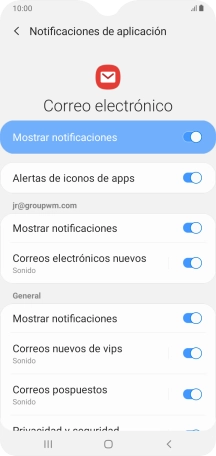Pulsa la tecla de retroceso.
