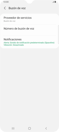 Pulsa Número de buzón de voz. Pulsa Número de buzón de voz.