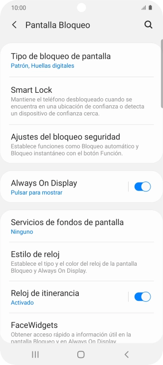 Pulsa Tipo de bloqueo de pantalla e introduce el código de seguridad extra que has creado anteriormente. Pulsa Tipo de bloqueo de pantalla e introduce el código de seguridad extra que has creado anteriormente.