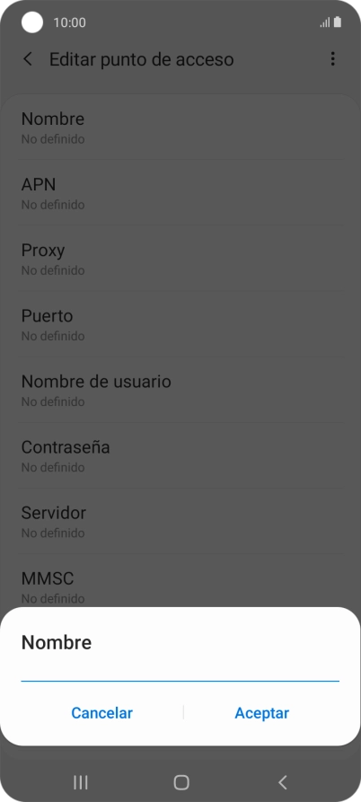 Introduce Vodafone Internet y pulsa Aceptar. Introduce Vodafone Internet y pulsa Aceptar.