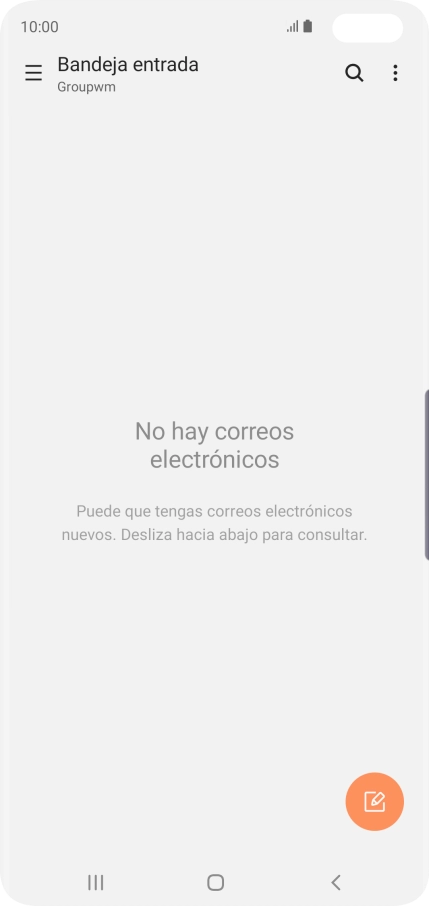 Desliza el dedo hacia la derecha desde la parte izquierda de la pantalla.