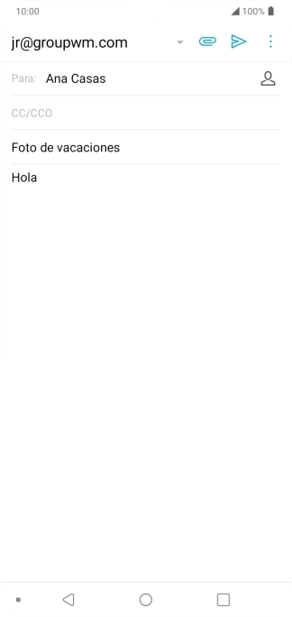 Pulsa el icono de anexos. Pulsa el icono de anexos.