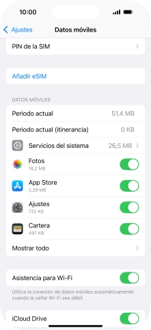 Pulsa el indicador junto a las aplicaciones deseadas para activar o desactivar la función. Pulsa el indicador junto a las aplicaciones deseadas para activar o desactivar la función.