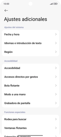 Pulsa Fecha y hora. Pulsa Fecha y hora.