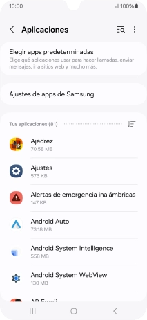 Pulsa la app deseada.
