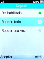 Selecciona el ajuste deseado. Selecciona el ajuste deseado.