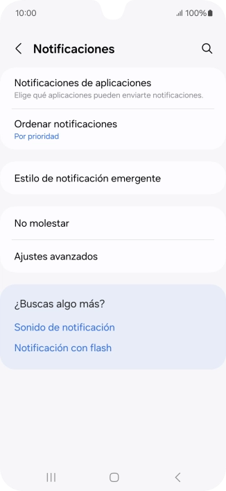 Pulsa Notificaciones de aplicaciones. Pulsa Notificaciones de aplicaciones.