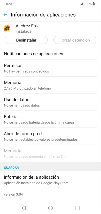 Pulsa Memoria.