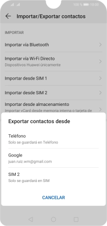 Pulsa Teléfono.