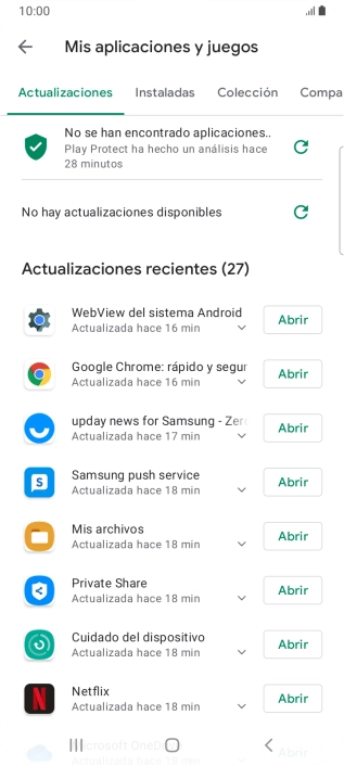 Pulsa Instaladas.
