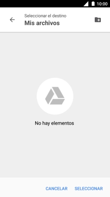 Si deseas crear una nueva carpeta, pulsa el icono de nueva carpeta y sigue las indicaciones de la pantalla para crearla. Si deseas crear una nueva carpeta, pulsa el icono de nueva carpeta y sigue las indicaciones de la pantalla para crearla.