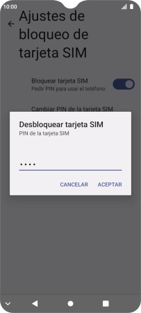 Introduce tu código PIN y pulsa ACEPTAR. Introduce tu código PIN y pulsa ACEPTAR.