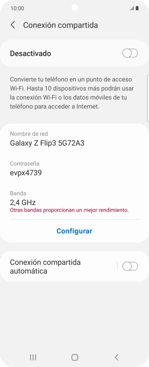 Pulsa Configurar.