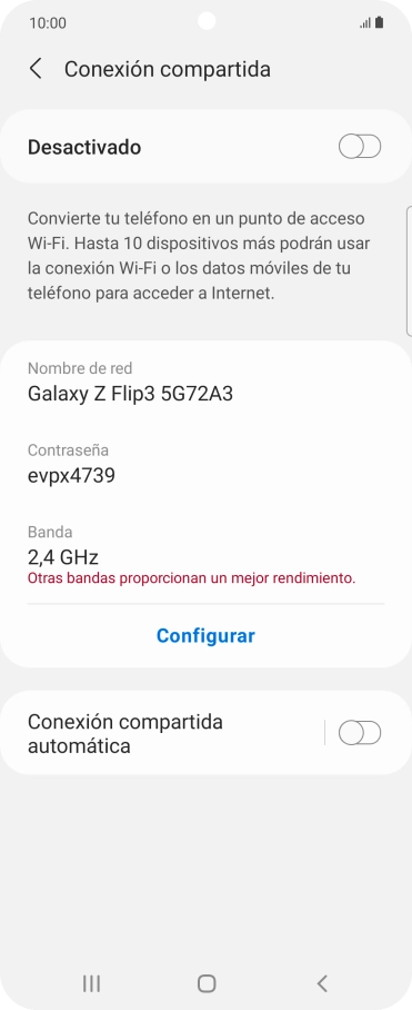 Pulsa Configurar.